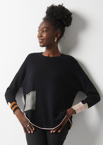 Birdseye Trim Sweater