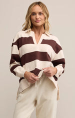 Z Supply Rugby Brushed Fleece Henley