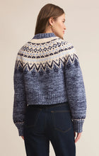 Z Supply Blue Velvet Heather North Sea Fair Isle Cardigan