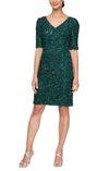 Emerald Green Cocktail Dress