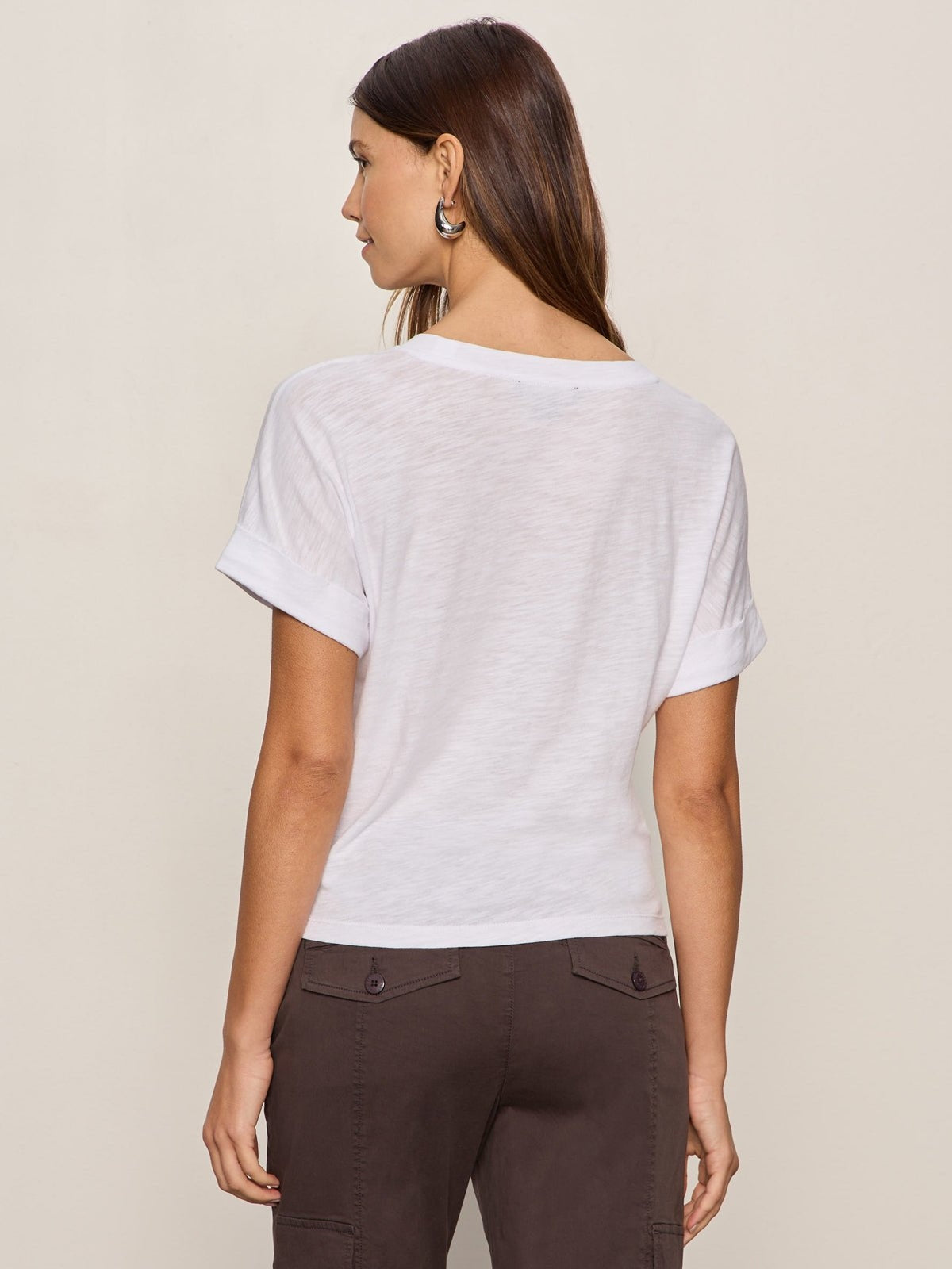 Sanctuary-White All Day Tie Tee