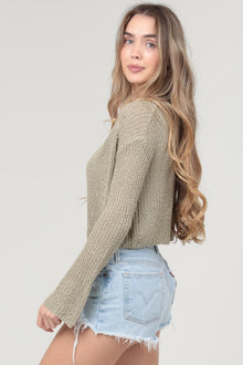 Light Weight Flare Sleeve Cardigan
