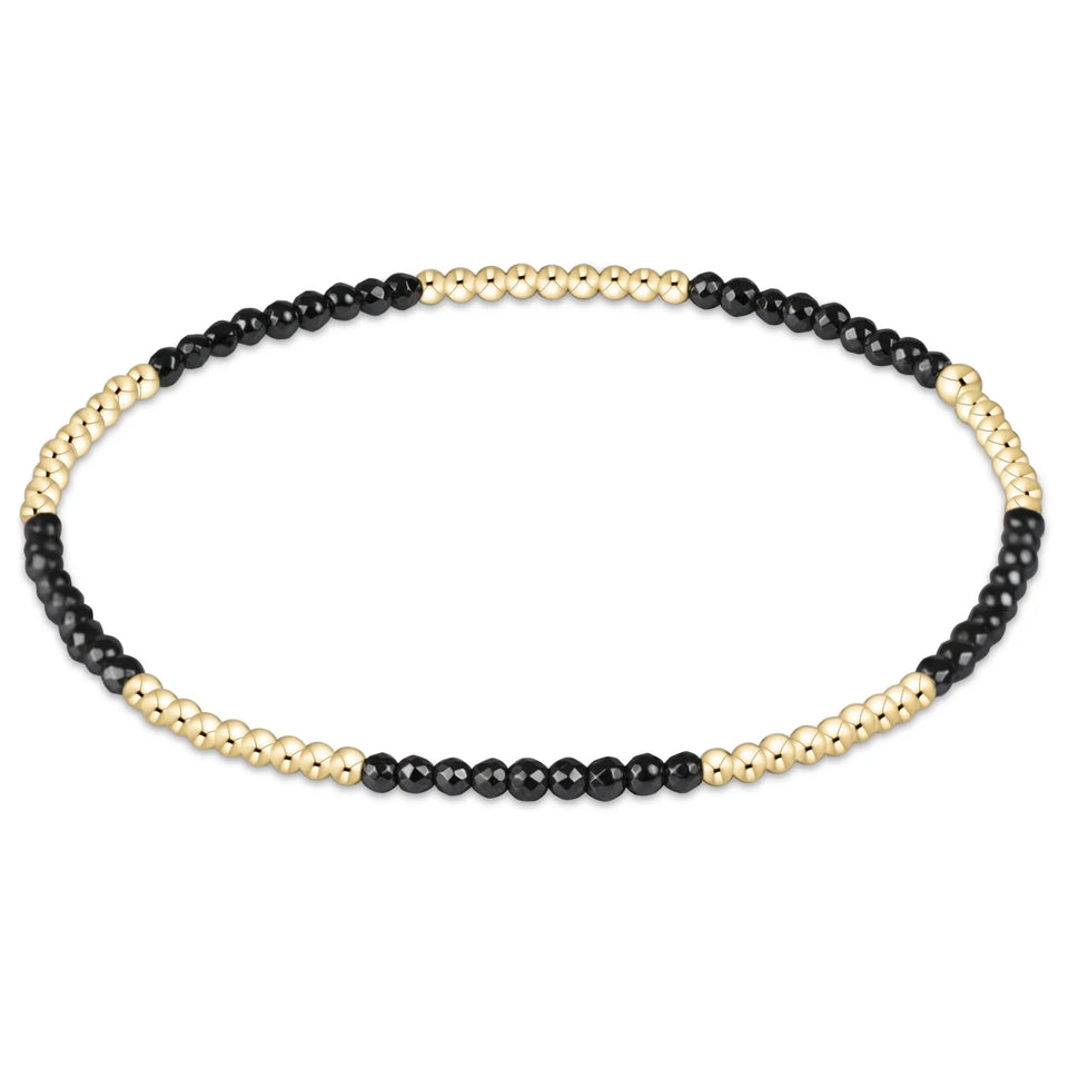 Enewton Blissful Pattern 2mm Bead Bracelet - Faceted Hematite