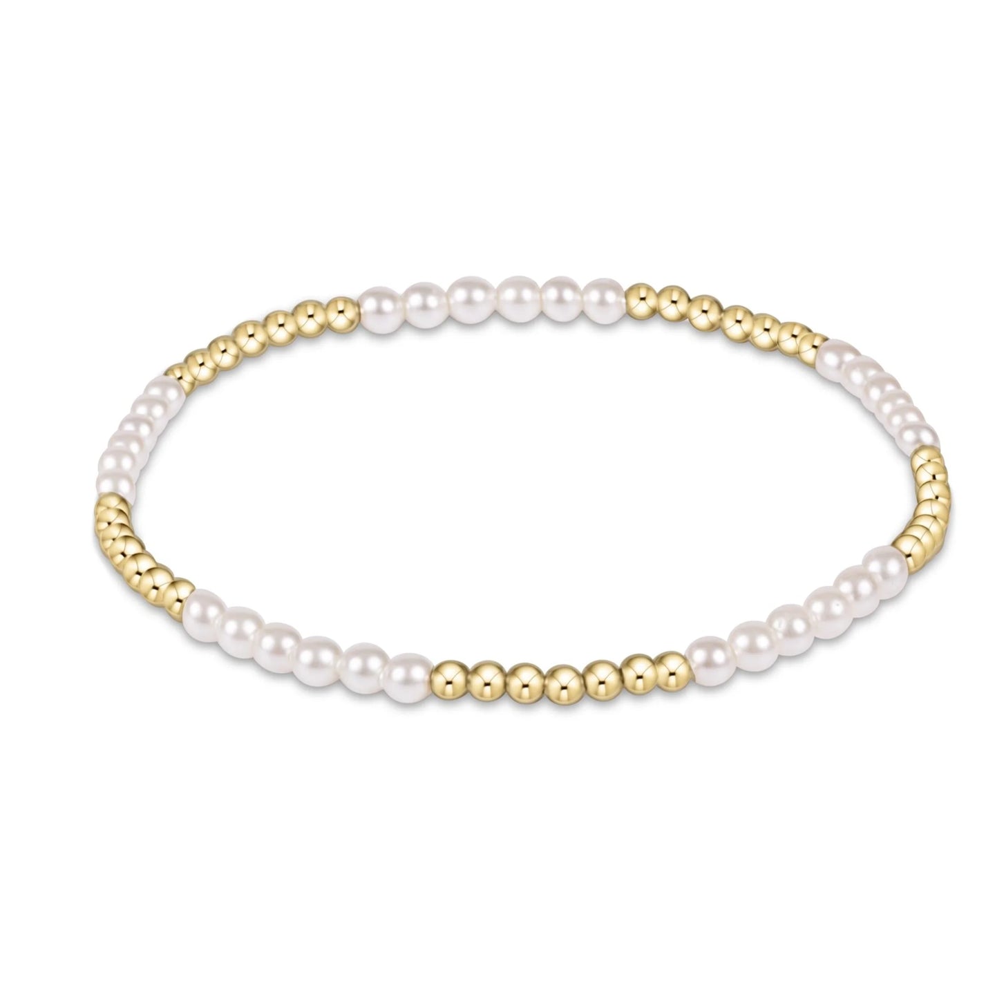 Enewton Classic Blissful Pattern 2.5mm Bead Bracelet - 3mm Pearl