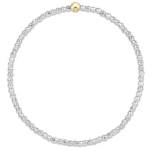 Enewton Bright Silver Faceted Hematite 2mm Bead Bracelet