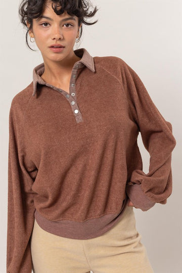 Half-Button Sweatshirt