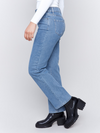 Denim Corduroy Straight Leg Pant