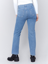 Denim Corduroy Straight Leg Pant