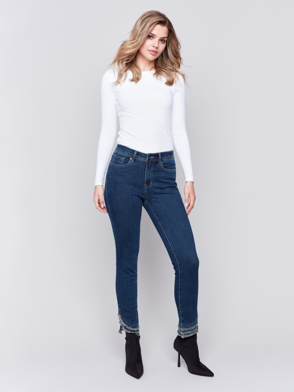 Frayed Hem Jeans