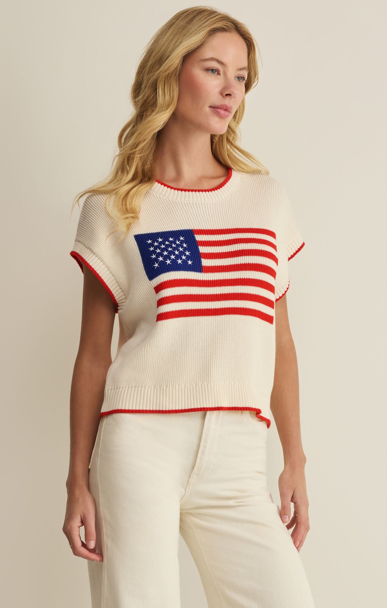 Z Supply Cloud Sleeveless Patriot Sweater