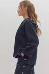 Navy Pearl Sweatshirt