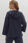 Navy Pearl Sweatshirt