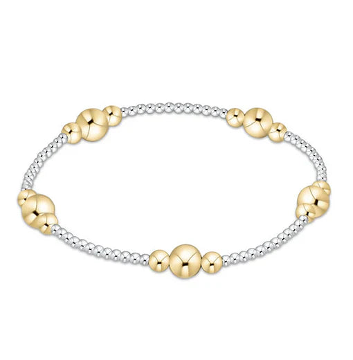 Enewton Purpose Gold 6mm Bead Bracelet - Mixed Metal