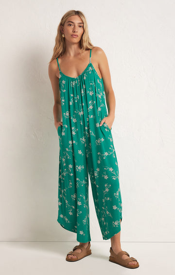 Flared Floral Jumpsuit