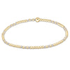 Enewton Hope Joy Pattern 2mm Bead Bracelet- white