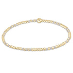 Enewton Hope Joy Pattern 2mm Bead Bracelet- white