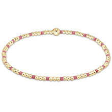 Enewton Hope Sincerity Pattern 2mm Bead Bracelet- bright pink