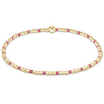 Enewton Hope Sincerity Pattern 2mm Bead Bracelet- bright pink