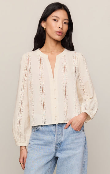 Z Supply Cloud Louella Button Up Top