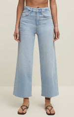 Z Supply Azul Nova Crop High Rise Wide Leg Jeans