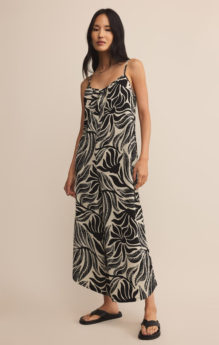 Z Supply Flared Palm Jumpsuit