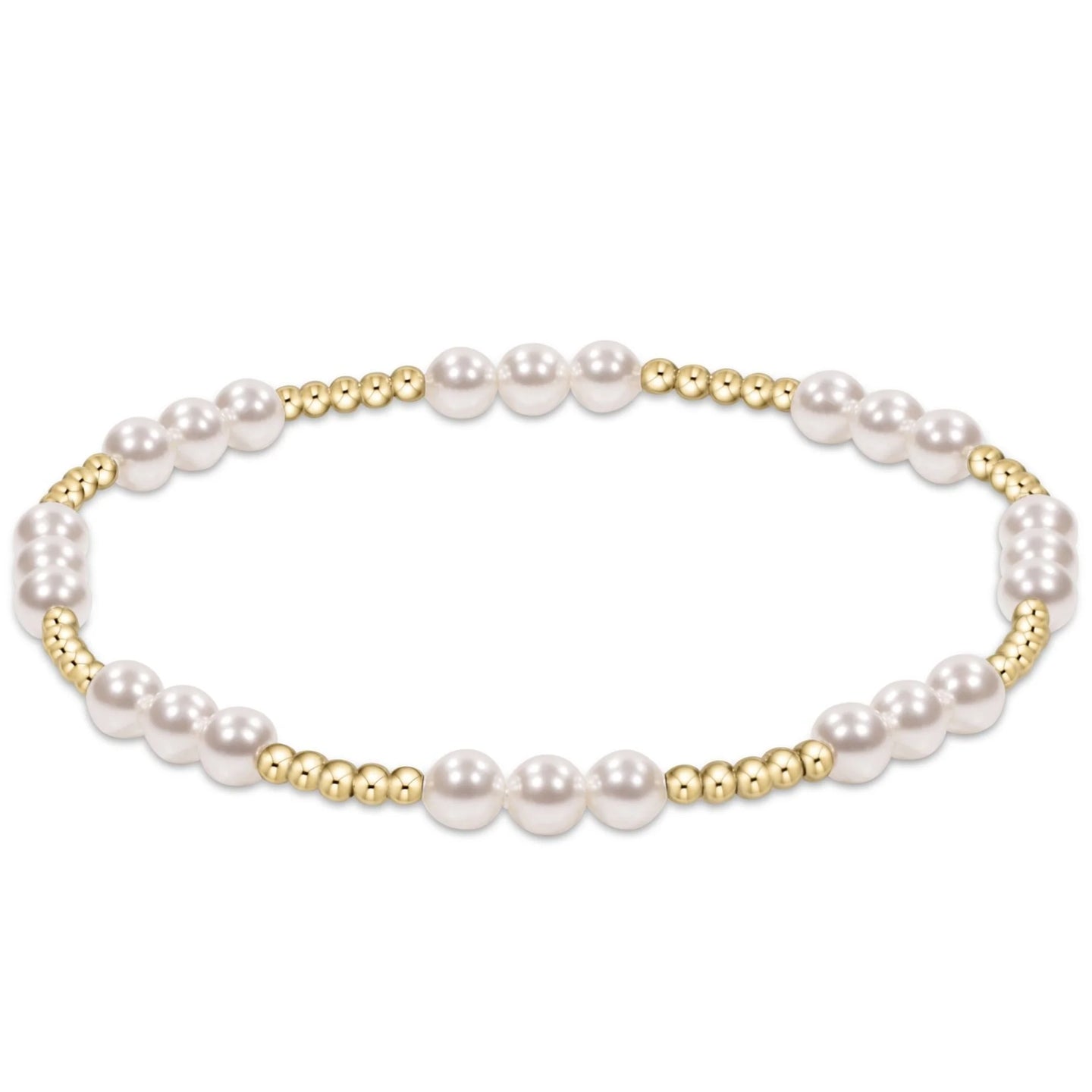 Enewton Classic Joy Pattern 4mm Bead Bracelet - Pearl
