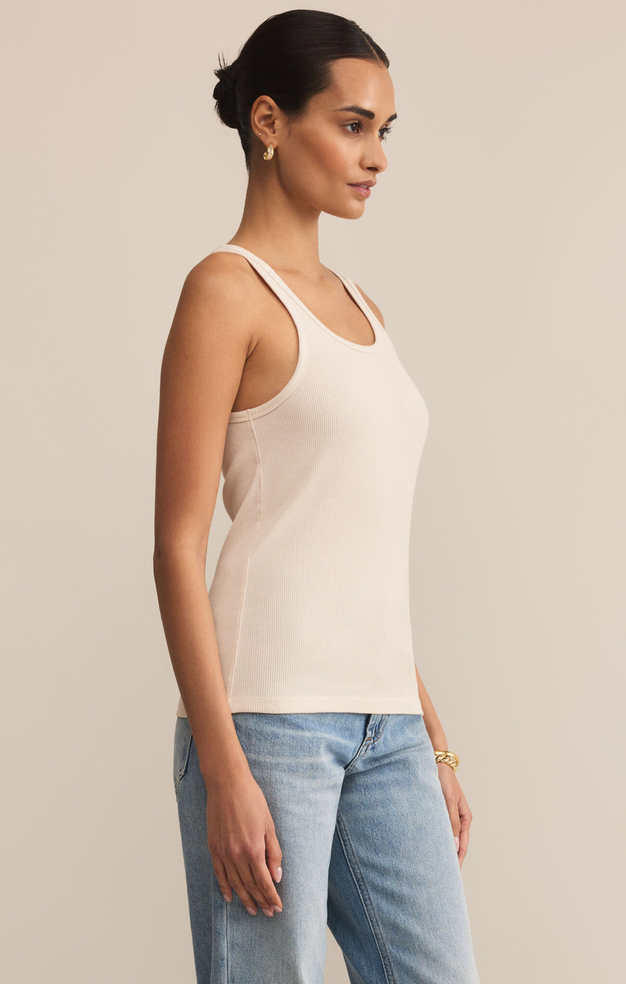 (取寄) サンクチュアリ レディース リブド ルーシュド タンク Sanctuary women Ribbed Ruched Tank White Ribbed Ruched Tank White – Sanctuary Clothing