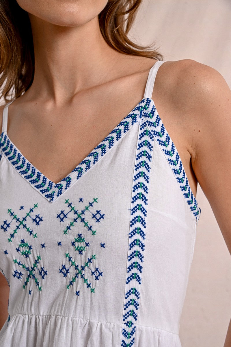 Molly Bracken Maxi Embroidered Dress