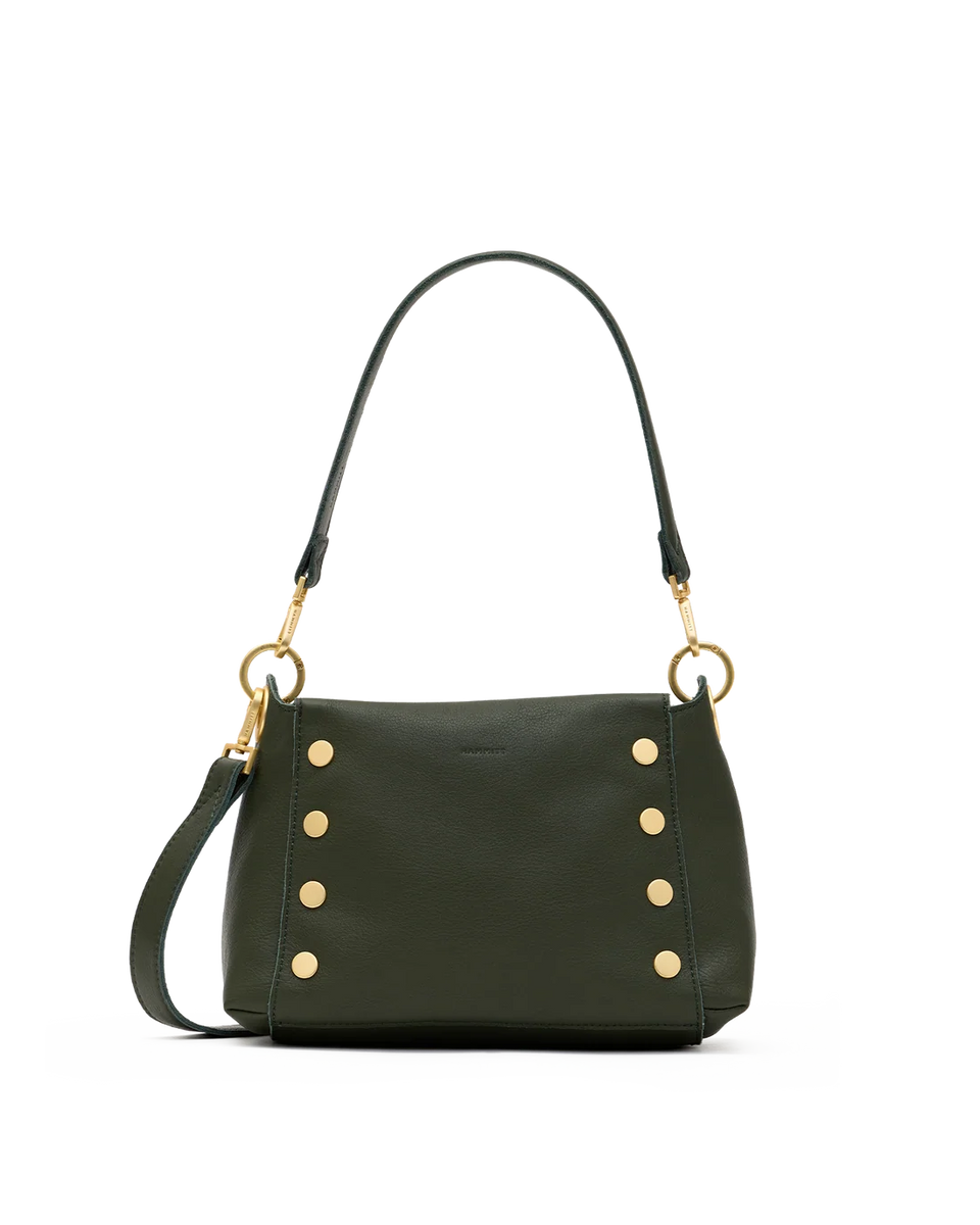 Hammitt Bryant Medium Forest Green Leather Crossbody Bag