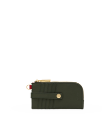 Hammitt 210 East Twin Crest Forest Green Leather Wallet