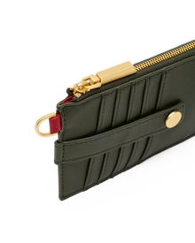 Hammitt 210 East Twin Crest Forest Green Leather Wallet