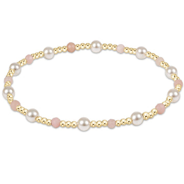 Enewton Pearl Sincerity 4mm Gem Bracelet - Pink Opal