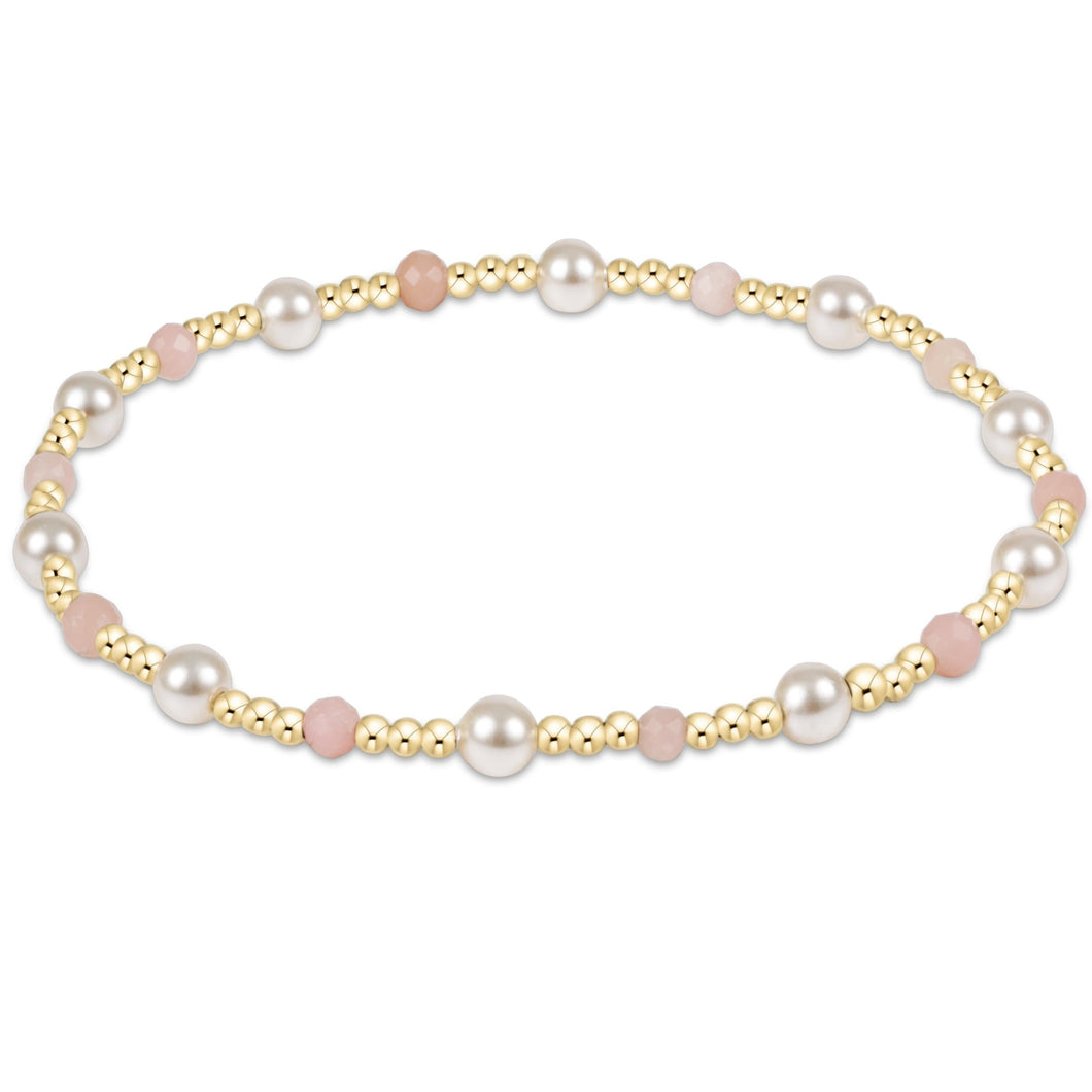 Enewton Pearl Sincerity 4mm Gem Bracelet - Pink Opal