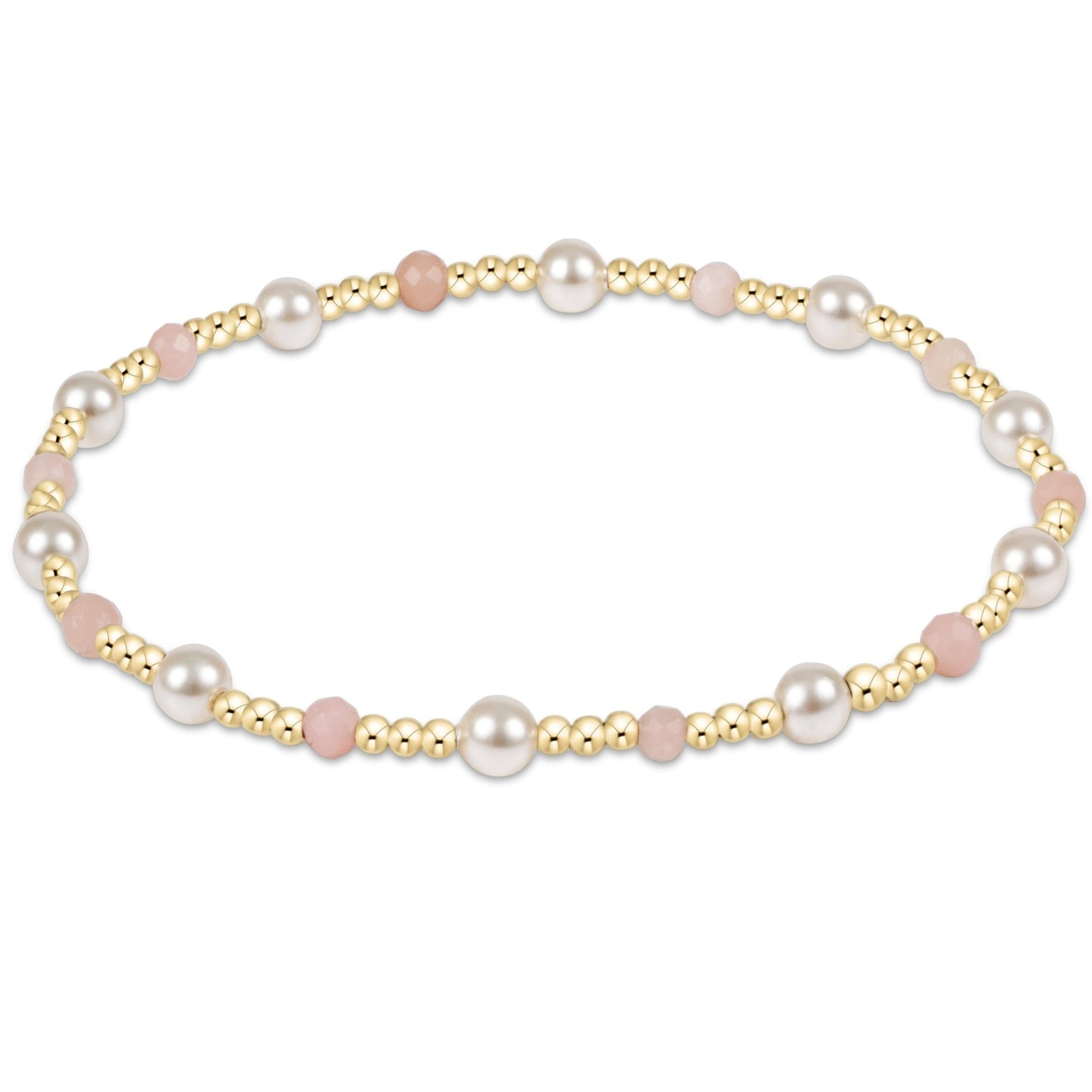 Enewton Pearl Sincerity 4mm Gem Bracelet - Pink Opal