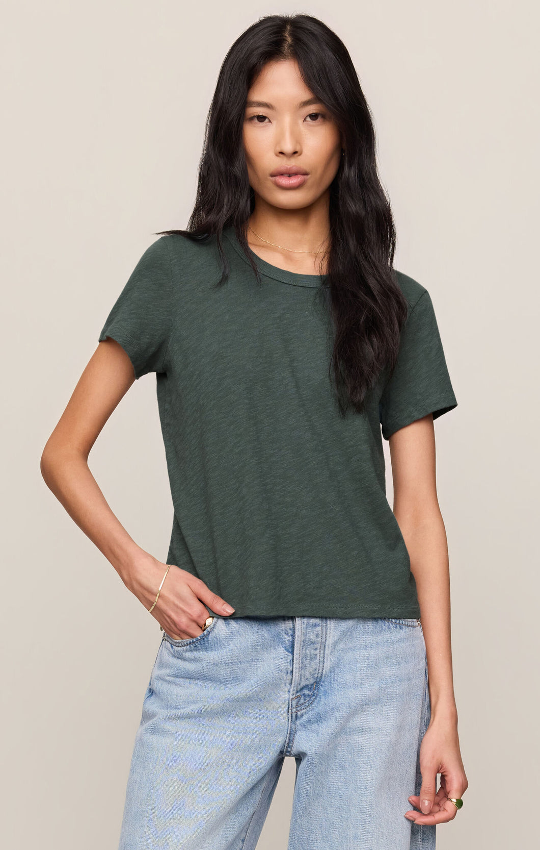 Z Supply Emerald Cove Junie Slub Tee Shirt