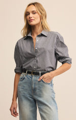 Z Supply Seaport Striped Poplin Shirt