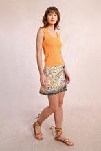 Orange Knitted Tank Top