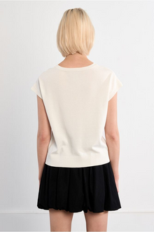 Molly Bracken White Palm Top