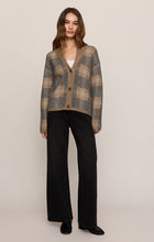 Classic Heather Grey Ludlow Cardigan by z supply modeled with black pants and loafers