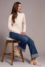 Tribal Cream Ribbed Turtleneck