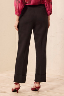 Tribal Pull-On Cuffed Ankle Pants