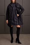 Funnel Neck Jacquard Sweater Dress