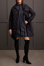 Funnel Neck Jacquard Sweater Dress