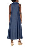 Sleeveless Buttondown Maxi Dress