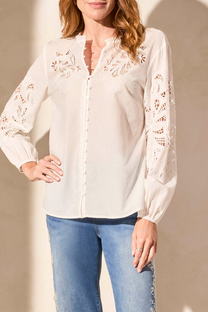 Embroidery Cutout Blouse – Bella Jules Fashion Boutique