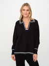 Kellie Stitched V-Neck Top
