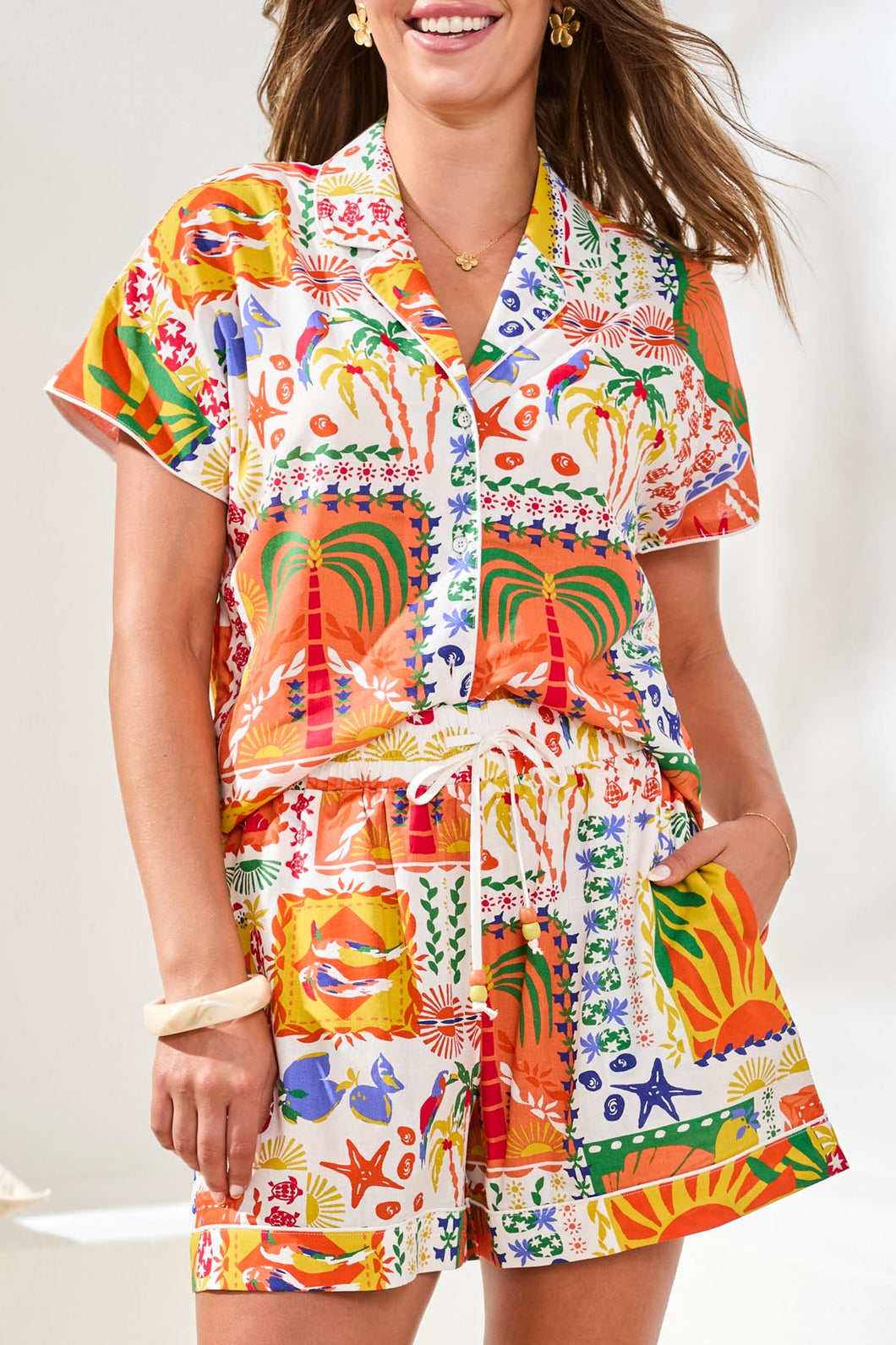 Tribal Guava Blush Shorts