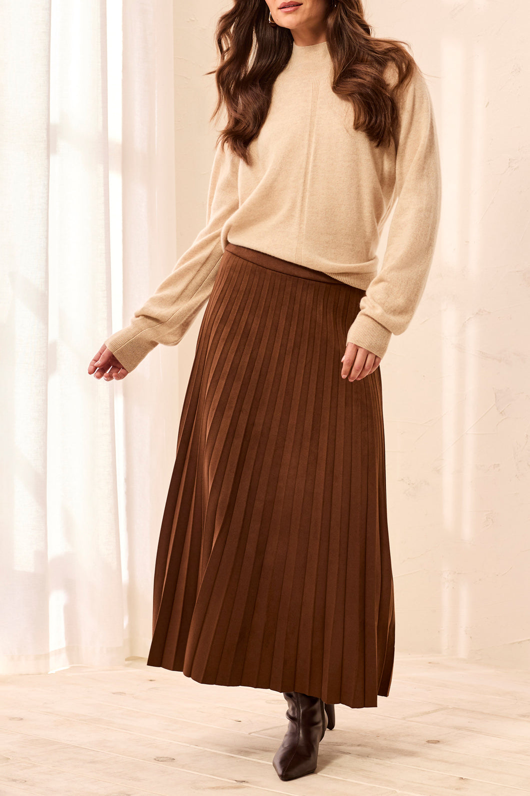 Tribal Pleated Skirt