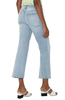 Liverpool Hannah Hi-rise Crop Flare With Cut Hem