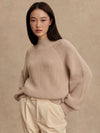 Varley Martina High Neck Rib Knit Sweater